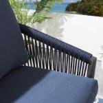 WS Outdoor Patio Bar Chair 4 Chairs For Balcony Braided & Rope