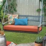 Augusto Double Seater Hanging Swing Without Stand For Balcony , Garden Swing (Dark Brown)