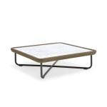 WS Outdoor Sofa Set 6 Seater , 2 Ottoman and 1 Center Table + 1 side table Set (Tan + Beige) Braided & Rope