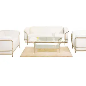 Sofa with wooden Frame, MS Pipe Frame, PU Leathrite  Tapestry