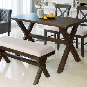Dining Table Set 4 Seater(with Bench)