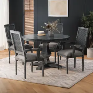 4 Seater Dining Set Modern Minimal Round Dining Set