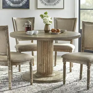 WOOD STATE Nature Dining Table Set 4 Seater