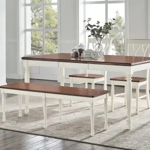 Duraster Novo Premium Dining Table Set 4 Seater(Walnut Finish)