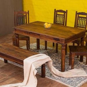 Duraster Vismit Traditional Sheesham Dining Set with Chairs