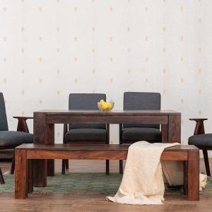 Marvel Wood Dining Table Set 6 Seater