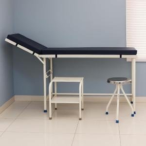 Economic Set of Examination Table with Mattress, REVOLVING Stool, Foot Step Stool for Doctor & Clinic