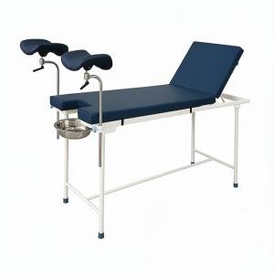 Hospital Gynecology Examination Table with Mattress | Adjustable Backrest & Leg Supports | Durable Steel Frame Delivery Bed for Clinics