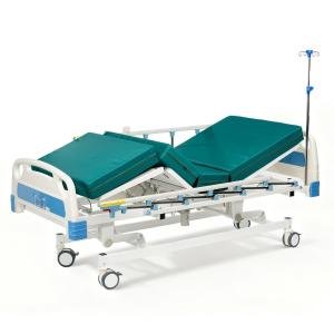 Premium Full Electric Hospital Bed Mattress, with Locking Casters, Motor, Medical Beds, Alloy Steel, 3 Functions White