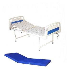 Surgical Semi Fowler Manual Hospital Bed with Mattress for Patients
