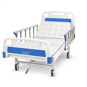 Manual Hospital Bed with Backrest Adjustment | Patient Care Bed with Side Rails & Crank System | Heavy Duty Medical Bed for Hospital, Clinic & Home Care