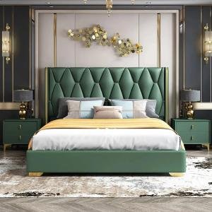Upholstred Bed | Home Bed | Queen Size Bed | Bed Room Furniture| Upholstred Bed in -Multi Color | with Hydraulic Storage