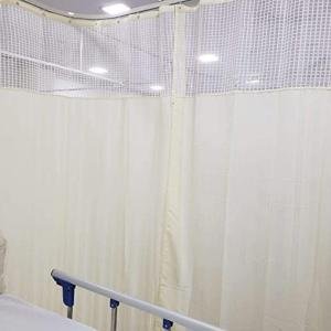 Hospital Partition Curtains of Different Sizes for ICU and Wards (Cream, 9ft Width X 7ft Height)