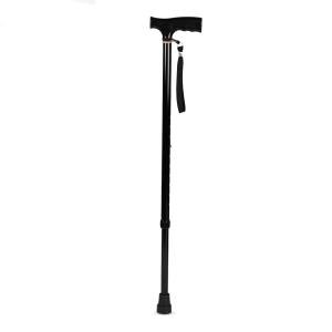 T-Shaped Aluminum Walking Stick for Elderly and Physically Challenged, Lightweight Walking Cane, Height Adjustable
