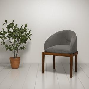 Night Winter Covered Back Handmade Side Arm Chair