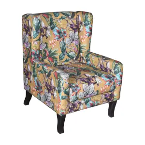 WOODEN Modern Wing Back Chair