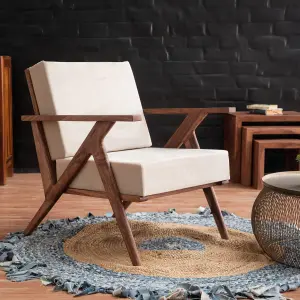 Duraster Hawkin Modern Solid Wooden Armchair