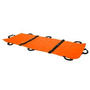 Foldable Soft Stretcher With Safety Belt, Emergency Portable Stretcher For Patient With Handle & Carrying Case  Orange