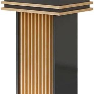 Podium lecture Stand for teachers/church with Mic holder & Back side shelf /Portable Mobile Office Conference Podium Office