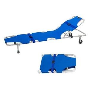 Wheel Size 125 mm Country of Origin India Grade 202 Included Components Provision of Urine Bag, Oxygen Cylinder, Railing, Material Stainless Steel Wheel Type Castor Wheel Loading