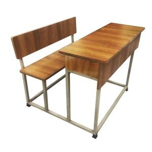 Student Bench with Shelf & Sidecover | Top with Beige Powder Coating | for Classes, School