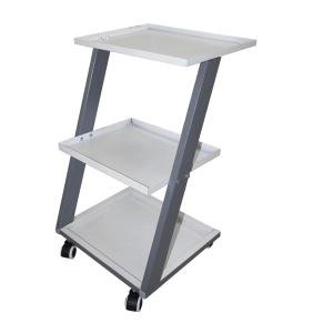 3 Layer Metal Unique Z Trolley With Wheels For Clinics, Hospitals, Spa, Salon, Office & Shop Etc.