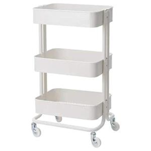 Trolley,White, with TSS Cotton Balls(5 Pieces), Metal